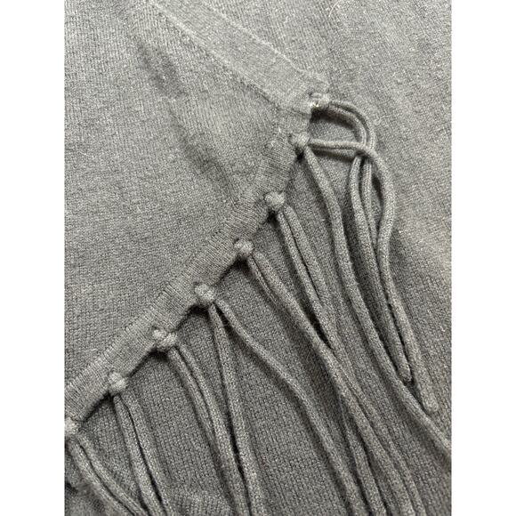 Michael Kors Fringe Cardigan Black Size XS Open Front Long Sleeve Waterfall - Picture 9 of 10